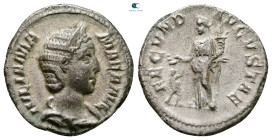 Julia Mamaea. Augusta AD 225-235. Rome. Denarius AR