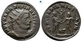 Maximianus Herculius AD 286-305. Heraclea. Radiatus Æ