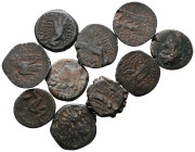Lot of ca. 10 greek bronze coins / SOLD AS SEEN, NO RETURN!Good Fine