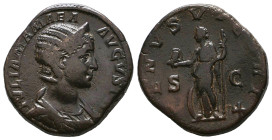 Julia Mamaea. Augusta, A.D. 222-235. AE sestertius