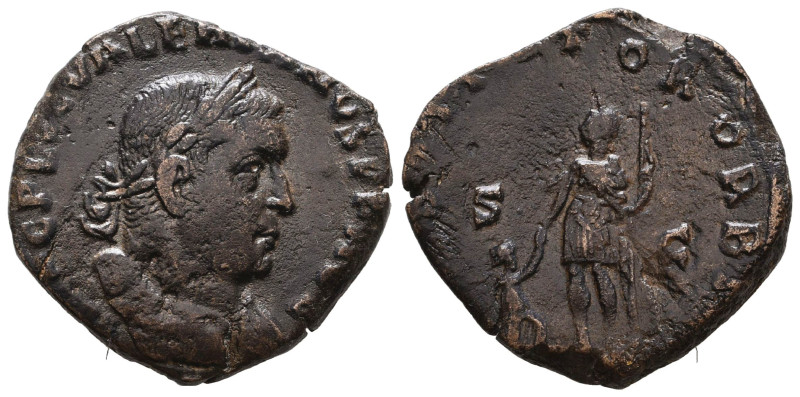 Valerian I. 253-260 AD. Sestertius
Rome, AD 258-260. Bare-headed, draped and cu...
