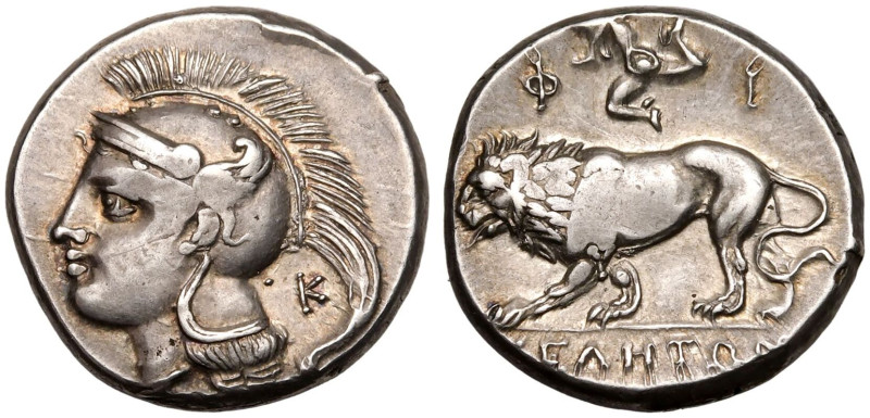 MAGNA GRAECIA. LUCANIA, VELIA. 
Silver didrachm, circa 300-280 BC. 
Philistion...