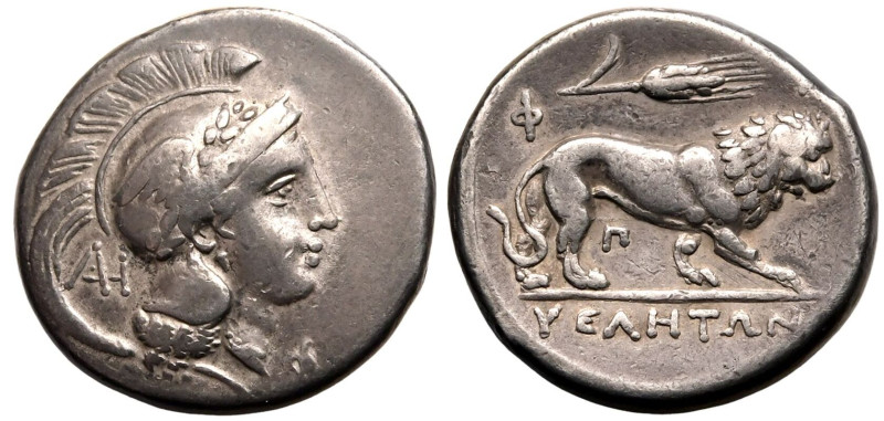 MAGNA GRAECIA. LUCANIA, VELIA. 
Silver didrachm, circa 300-280 BC. 
Philistion...