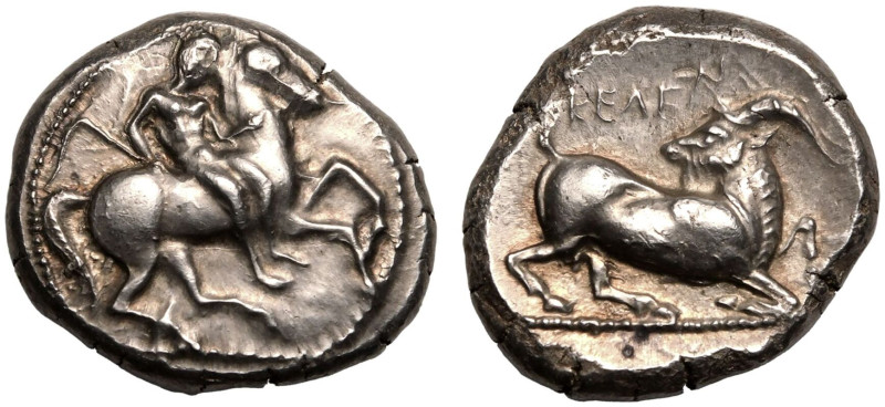 ANCIENT GREECE. CILICIA, KELENDERIS. 
Silver stater, circa 410-375 BC. 
Obv: n...