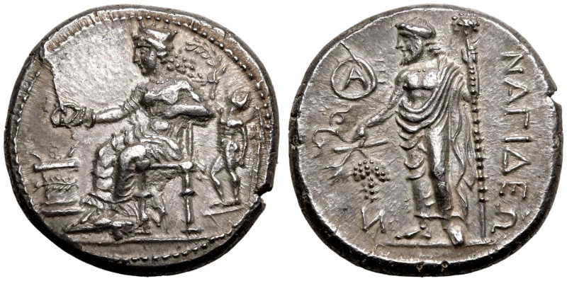 ANCIENT GREECE. CILICIA, NAGIDOS. 
Silver stater, circa 400-384 BC. 
Obv: Aphr...