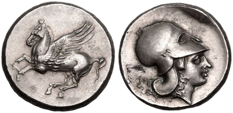 ANCIENT GREECE. CORINTHIA, CORINTH. 
Silver stater, circa 4th century BC. 
Obv...