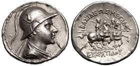 Greco-Baktrian Kingdom, Eukratides I 'the Great' AR Tetradrachm