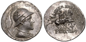 Greco-Baktrian Kingdom, Eukratides I 'the Great' AR Tetradrachm