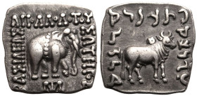 Indo-Greek Kingdom, Apollodotos I 'Soter' AR Drachm