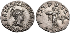 Indo-Greek Kingdom, Menander I 'Soter' AR Drachm