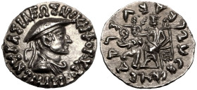 Indo-Greek Kingdom, Antialkidas 'Nikephoros' AR Drachm