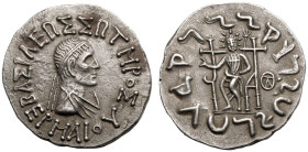 Indo-Greek Kingdom, Hermaios 'Soter' AR Tetradrachm