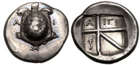 Islands off Attica, Aegina AR Drachm