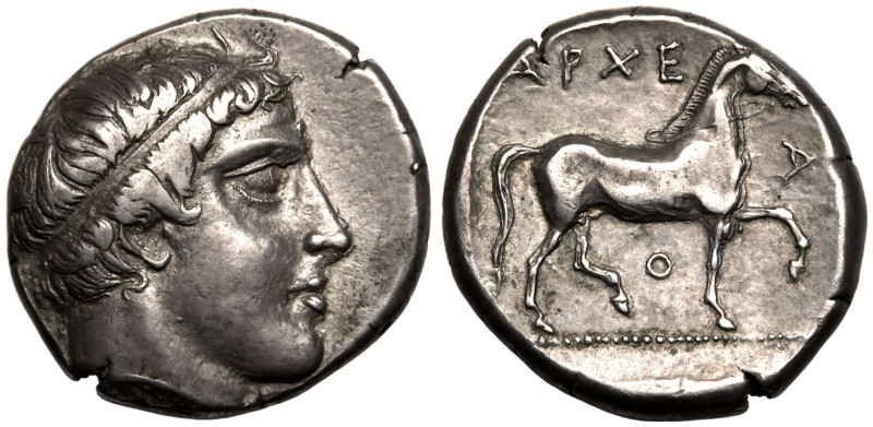 ANCIENT GREECE. KINGDOM OF MACEDON. Archelaos. 
Silver stater, circa 413-399 BC...