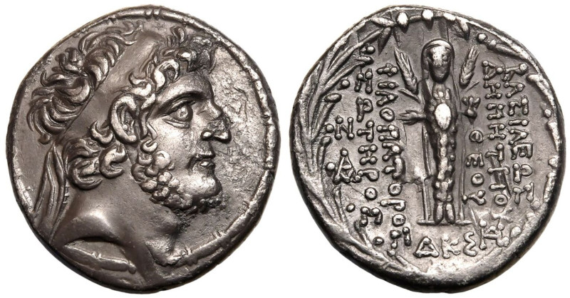 ANCIENT GREECE. SELEUKID KINGDOM. Demetrios III Eukairos. 
Silver tetradrachm, ...