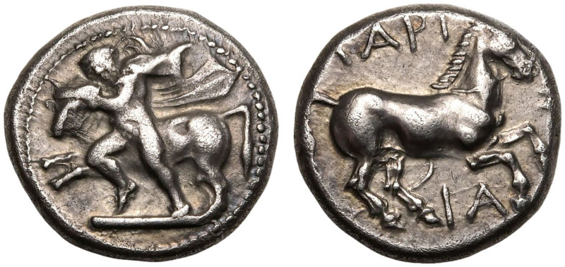 ANCIENT GREECE. THESSALY, LARISSA. 
Silver drachm, circa 420-400 BC. 
Obv: the...