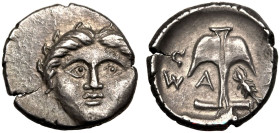Thrace, Apollonia Pontika AR Diobol