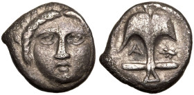 Thrace, Apollonia Pontika AR Diobol