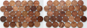 II RP	 zestaw monet 2 grosze z lat 1923-1939	 (32 sztuki)