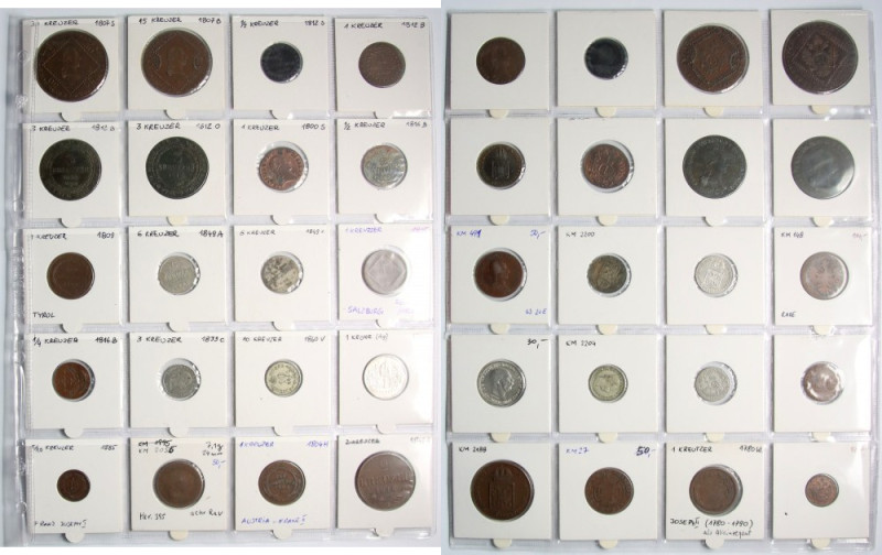 Austria set of 20 coins 
Grade: XF/VF