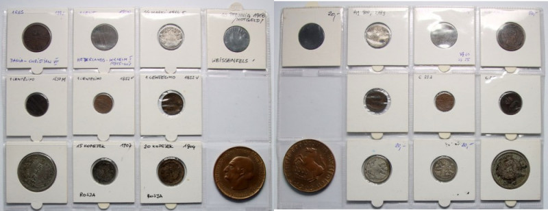 Germany Italy Japan Denmark Russia; set of 11 coins 
Grade: od 2+ do 3