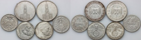 Germany	 set of coins from 1875-1938	 (6 pieces)