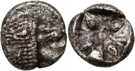 Greece	 Ionia	 Miletus	 6-5th century BC	 Obol