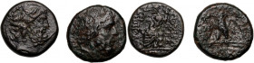 Greece	 Asia Minor	 Lot of 2 Bronze	 II-I c. BC