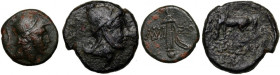 Greece	 Pontos	 Amisos	 Lot of 2 Bronze	 Mithradates IV Eupator 120-63 BC