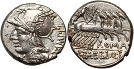 Roman Republic	 M. Baebius Q.f. Tampilus 137 BC	 Denar	 Rome
