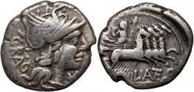 Roman Republic	 L. Antestius Gragulus 136 BC	 Denar	 Rome