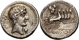 Roman Republic	 C. Vibius Pansa 90 BC	 Denar	 Rome