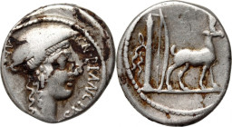 Roman Republic	 C. Plancius 55 BC	 Denar	 Rome