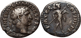 Roman Empire	 Trajan 98-117	 Denar	 Rome
