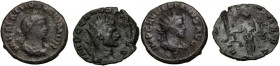 Roman Empire	 Lot of 2 Antoninian	 Vabalathus/Aurelian and Claudius II	 IIIrd c.