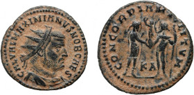 Roman Empire	 Galerius as Caesar 293-305	 Follis	 Cyzicus