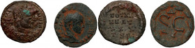 Roman Empire	 Lot of 2 Bronze	 Licinius and Gordian	 III-IVth c.