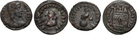 Roman Empire	 Lot of 2 Bronze	 Constantius and Constantine II	 IVth c.