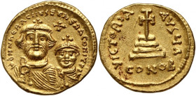 Byzantium	 Heraclius	 Heraclius Constantine 610-641	 Solidus	 Constantinople