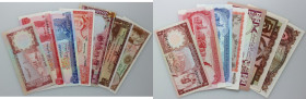 Macau	 Somalia	 Hong Kong	 Tonga	 Barbados	 Saudi Arabia	 banknote set (7 pieces)