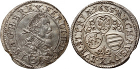 Austria	 Ferdinand II	 3 Kreuzers 1635	 Graz