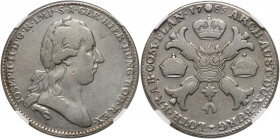 Austria	 Netherlands	 Joseph II	 Kronenthaler 1785	 Brussels