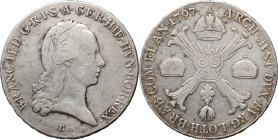 Austria	 the Netherlands	 Franciszek II	 1 Kronenthaler 1797 B	 Kremnitz