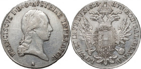 Austria	 Franz I	 Thaler 1815 A	 Vienna