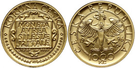 Czechy	 1000 koron 1996	 gold