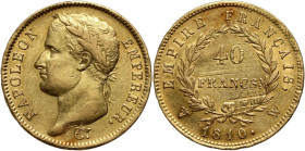 France	 Napoleon I	 40 Francs 1810 W	 Lille