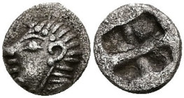Hemiobol AR
Ionia, Kolophon. AR Hemiobol, 0.40 g 6.68 mm. Late 6th century BC, Head of Apollo left / Rev: Quadripartite incuse square
7 mm, 0,40 g
...