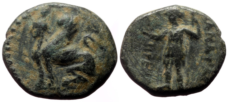 Bronze Æ
Pamphylia, Perge, c. 260-230 BC, Sphinx seated right / ИANAΨAΣ / ΠPEII...