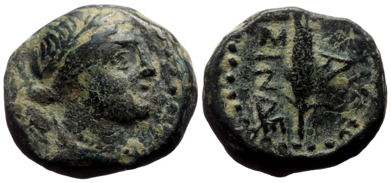 Bronze Æ
Pisidia, Isinda, Era of Polemo, 1st century BC, Bust of Artemis r., bo...