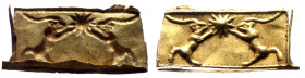 Gold, plaque, 30 mm x 14 mm, 0,95 g